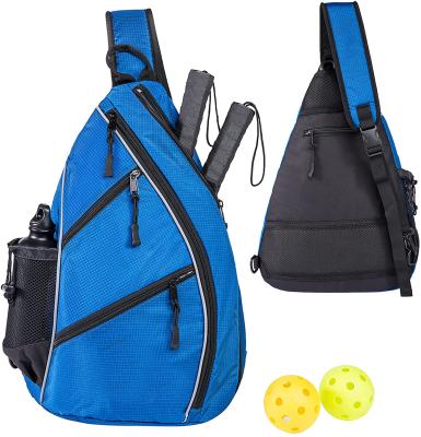 China Ripstop Fashion Pickleball Bag Racketball Sling Bag Pickleball Backpack With Water Bottle Holder For Men And Women for sale