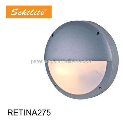 China Fluorescent Aluminum Round E27 Retina 7 Bulkhead Outdoor Wall Light for sale