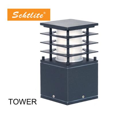 China Garden TOWER 7 Aluminum Garden Lawn Bollard Lights for sale