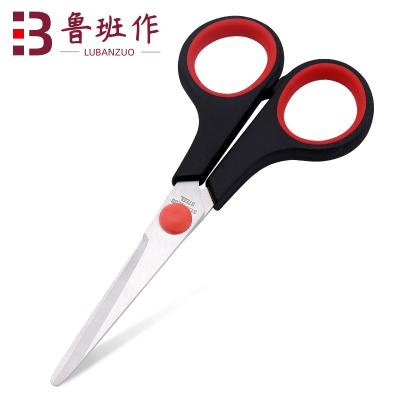 China Wholesale Office Business Scissors Stainless Steel Child Plastic Paper Cutting Children Student Stationery Scissors for sale