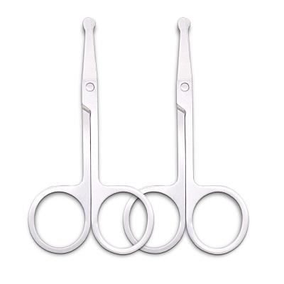 China Mini Craft Nose Scissors Stainless Steel Beauty Nose Trimming Accessories Nose Hair Trimming Scissors for sale