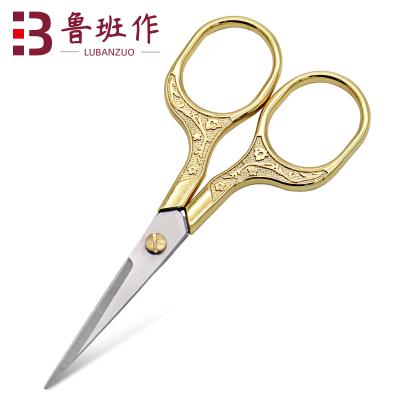 China Golden Wholesale Household Wire Cutter Vintage Craft Stainless Steel Universal Mini Embroidery Scissors for sale