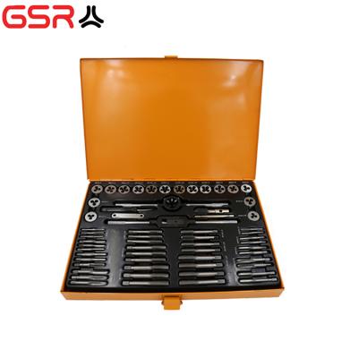 China ALLOY HSS4241 4341 m2 M35 61pcs M3~M12 metal box tap and thread die set tool kit with discount for sale