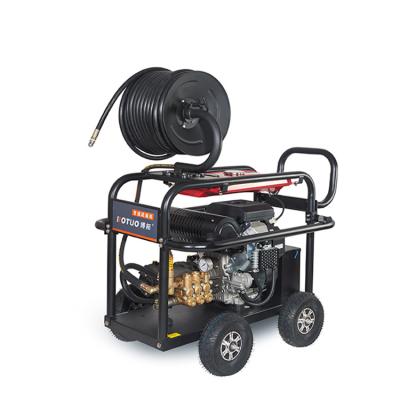 China Hotels Sewer Cleaning Gasoline Engine 22hp Sewer Jetter 350bar for sale