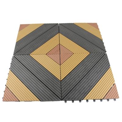 China High Quality Waterproof Wpc DIY Interlocking Decking Tiles for sale