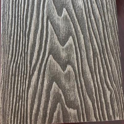 China Composite Deep Embossing Flooring Contemporary 25mm WPC Decking Gray Color 3D WPC Decking WPC for sale