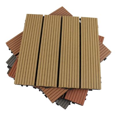 China Waterproof Outdoor Interlocking Decking DIY WPC Deck Flooring for sale