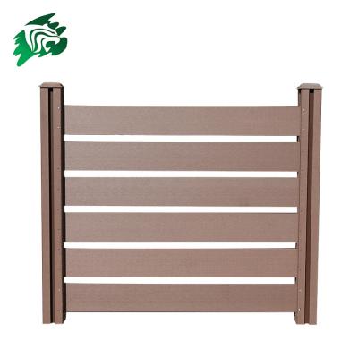 China Factory Direct Easily Assembled Eco - Friendly Fence Panels WPC Fence For Garden Decoration for sale