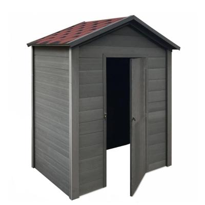 China Gray Exterior Custom WPC Wooden Cabin /WPC Garden House For Tool for sale