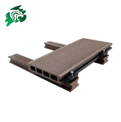 China Exterior Plastic Wood Flooring Keel Composite WPC Joist WPC Installation Accessory for Decking Installation for sale