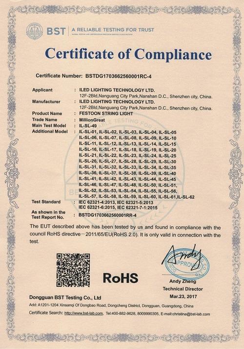 RoHS - ILED Lighting Technology Ltd.