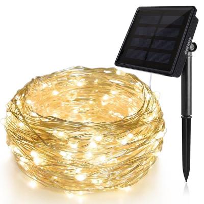 China Waterproof Warm White RGB Solar Power Copper Wire LED Silver Fairy Lights for Gift Home Patio Party Decoration Solar Power Silver Copper Wire LED Fairy Lights String Light for sale