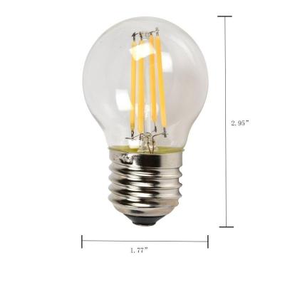 China Garden E14 Led Lamp Dimmable G45 Filament Glass Candle Bulb 220V 4W 8W 12W Replace 20W 40W 60W Halogen Light Chandeliers for sale