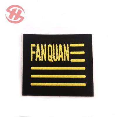 China Sustainable Wholesale High Quality Label Iron On Woven Clothes Labels For Clothing for sale