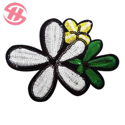 China China Viable Custom Laser Cut 3D Effect Blast Embroidery Foam Flower Patch for sale