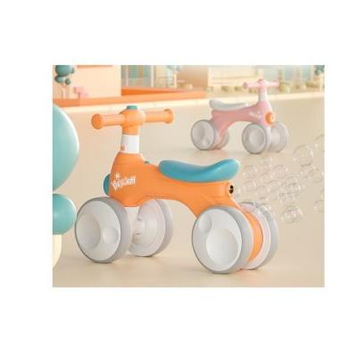 China Plastic 4-wheel children's balance bike with music light bubble device max loading 30kg for sale