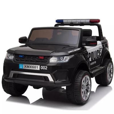 China Black Ride On Baby Policía eléctrica SUV coche con control remoto juguete para niños grandes en venta