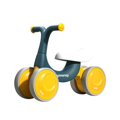 China Orange Plastic Baby Walker Balance Car with Silent Roller Skating and Green Design for sale