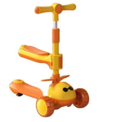 China 3 in 1 Multifunktion Baby Walker 3 Radfahrt Auf Klappwagen Großrad Roller Auto für Kinder zu verkaufen