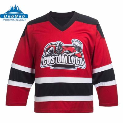 China Cheap wholesale blank hockey windproof jersey sublimated custom hockey jersey for men for sale