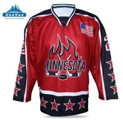 China 2022 Custom Made Sublimation OEM Ice Hockey Shirts Hockey Jersey Jackets for sale