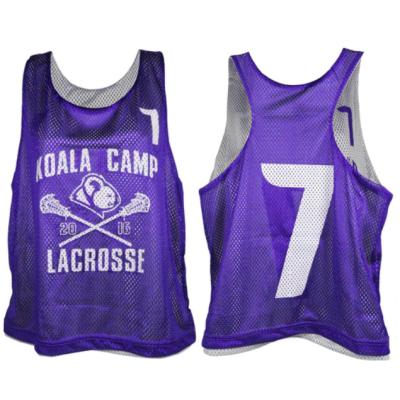 China Wholesale Custom Breathable Mesh Polyester Training Vests Cheap Reversible Lacrosse Aprons for sale