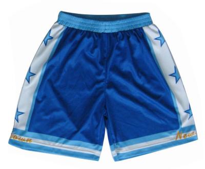 China Manufacturer Fully Sublimation Antibacterial Custom Mens Basketball Shorts for sale