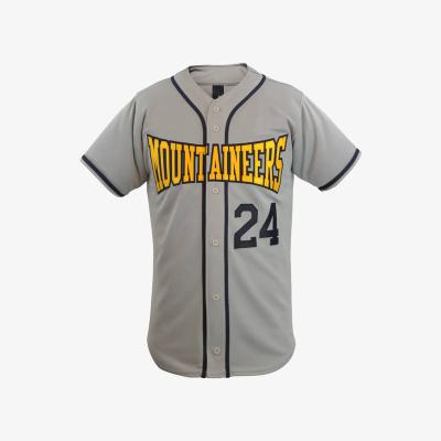 China Antibacterial Fully Sublimated Custom Sublimated Reversible Baseball Shirts for sale