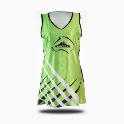 China Hot Sale Girls Netball Tank Top Quick Dry Tennis Skirts Custom Quick Dry Sublimation Print Pattern Tennis Wear for sale