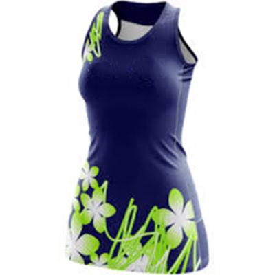 China Sexy OEM Team Jersey Sublimation Women Girls V-Neck SKIRTS Custom Netball Dress Netball for sale