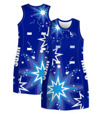 China Dresses Custom High Quality Women Dress Netball Skirts Clothing Sublimation Sticker Embroidery OEM Customized Logo Item for sale