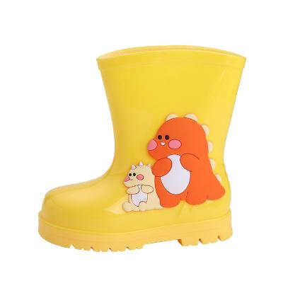 China CUSHIONING Children's cartoon rain boots boys and girls raining boots PVC soft non-slip rain boots for sale