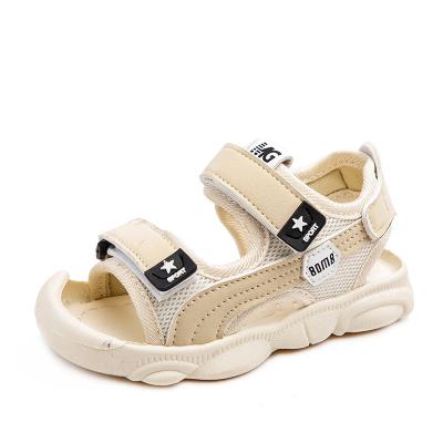 China Deodorization summer children's sandals, boys' beach shoes, Baotou, anti-kick children's sandals and soft-soled slippers for sale