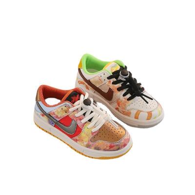 China Deodorization 2022 spring and casual soft sole boys low top summer new children's sports shoes tangerine duck shoes and girls leather shoes for sale