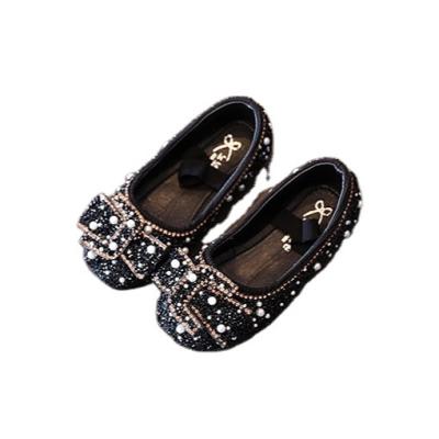 China Autumn Trendy Wholesale Lightweight Crystal Princess Shoes Girls Cute Children's Stylish Shoes for sale