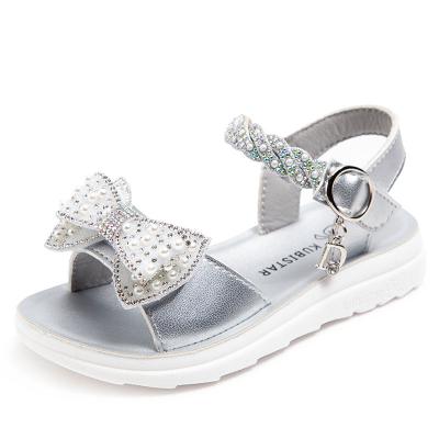 China Girls Flat Sandals 2022 Summer Children's Spring And Princess Sandals Student Little Girls' Soft Lower Middle Beach Shoes for sale