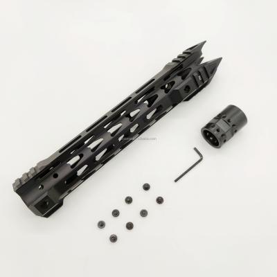 China Aluminum Alloy 12 Inch MLOK Handguard Steel Barrel Nut Float Super Slim AR 15 Handguard Free Steel Nut For M4 M16 for sale