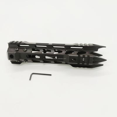 China Aluminum Alloy 9 Inch MLOK Handguard Steel Barrel Nut Float Super Slim AR 15 Handguard Steel Nut For M4 M16 for sale