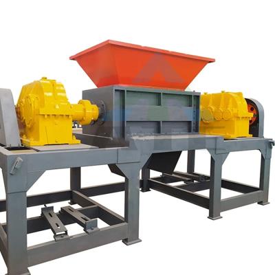 China Waste Plastic Crusher Tire Rubbers Recycling Industry Double Shaft Shredder Equipment for sale