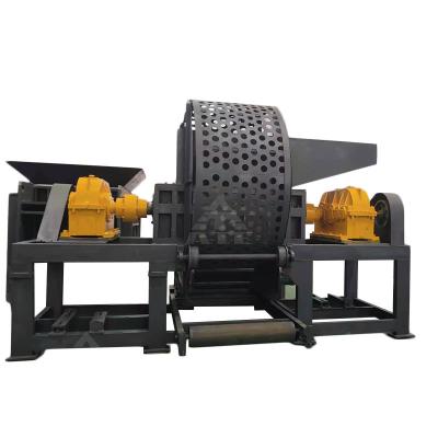 China Function Double Shaft Shredder Machine for Plastic Tires and Tyres in Restaurants for sale