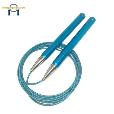 China Basic Training Self Lock Plastic Jump Ropes With Aluminum Handle for sale