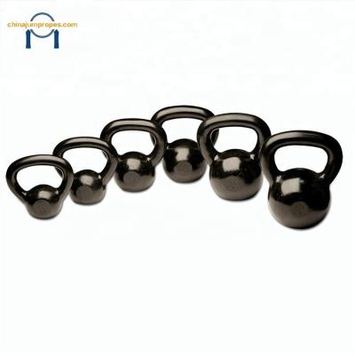 China High Quality Cast Iron Black Training Powder Coated Kettlebell Set , Dumbbell Set Adjustable Kettle Bell for sale