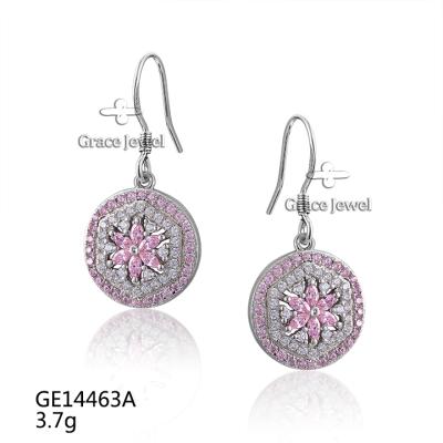 China Elegant SET14463A Grace Pinky Snowflake Wedding Antique Jewelery Set for Women Wedding for sale