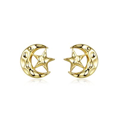 China GE02312A Grace Little Girls Moon Star Stylish Stud Earrings for sale