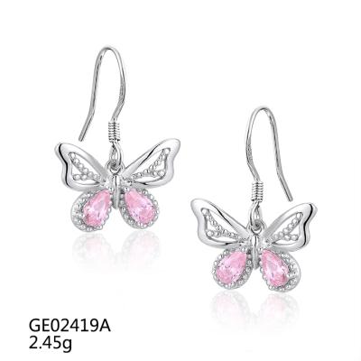 China GE02419A Elegant Grace Butterfly Drop Earrings for sale