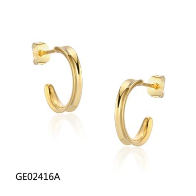 China GE02416A Grace Bulk Christmas Fashion Elegant 18K Gold Plated Earring Studs for sale