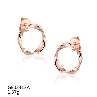 China GE02413A Elegant Grace 925 Silver Christmas Color Stud Earrings for sale