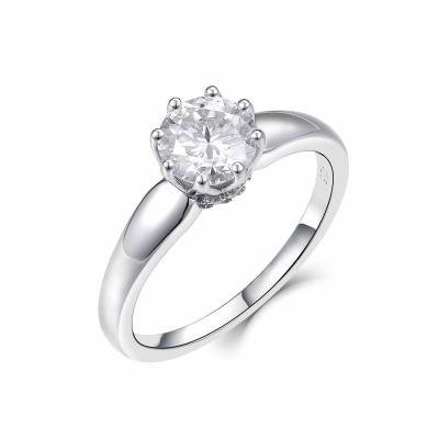 China GR02628A Elegant Grace 925 Moissanite Engagement Ring for sale