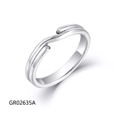 China GR02635A Elegant Grace Branded 925 Sterling Silver Band Rings For Women for sale