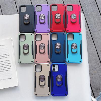 China Tactical Ring Phone Cases For Redmi C11/C12/C15 Metal Anti Drop Blade Warrior Military Drop Proof Back Cover for sale